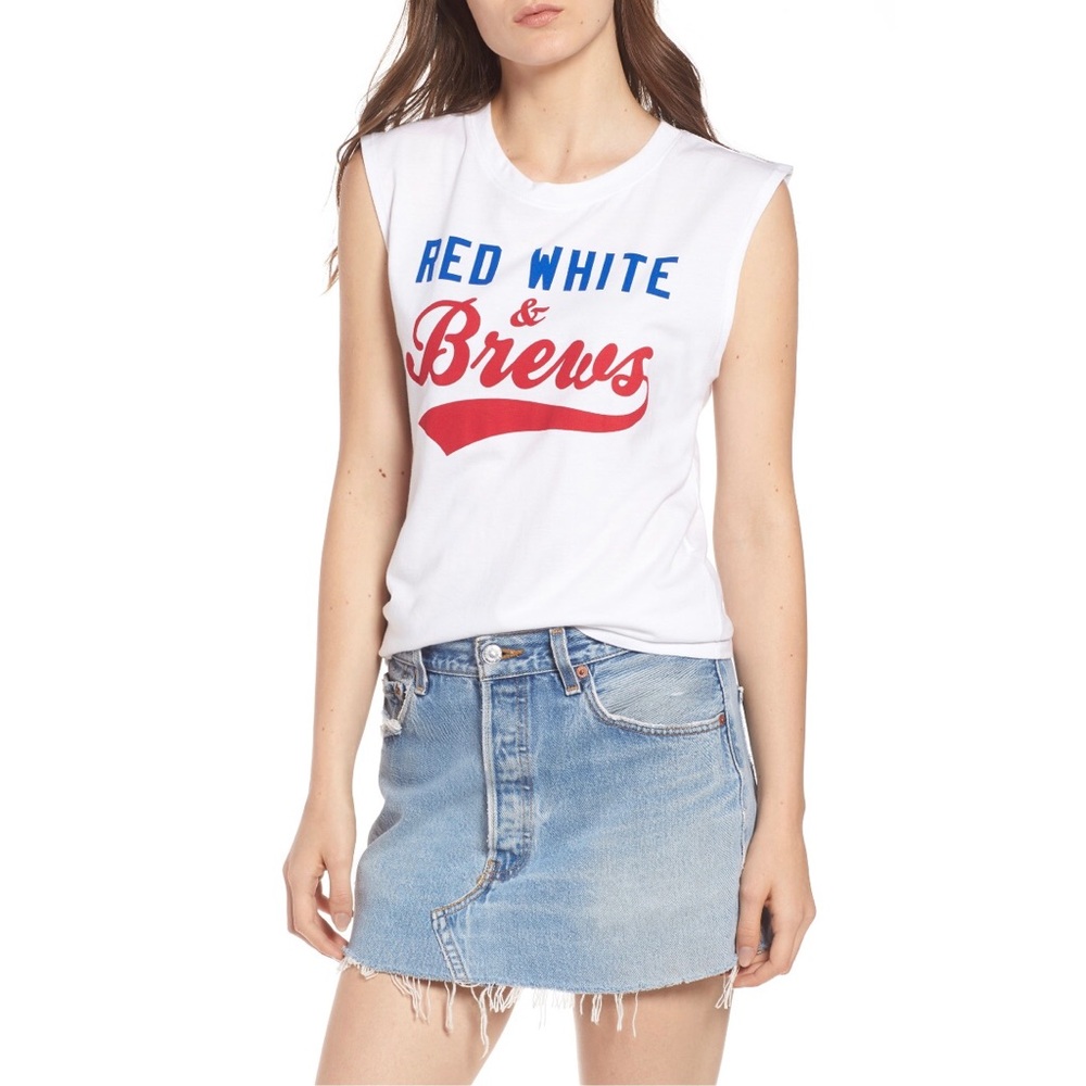 PRINCE PETER Patriotic Graphic Muscle Tee XS - Picture 1 of 8